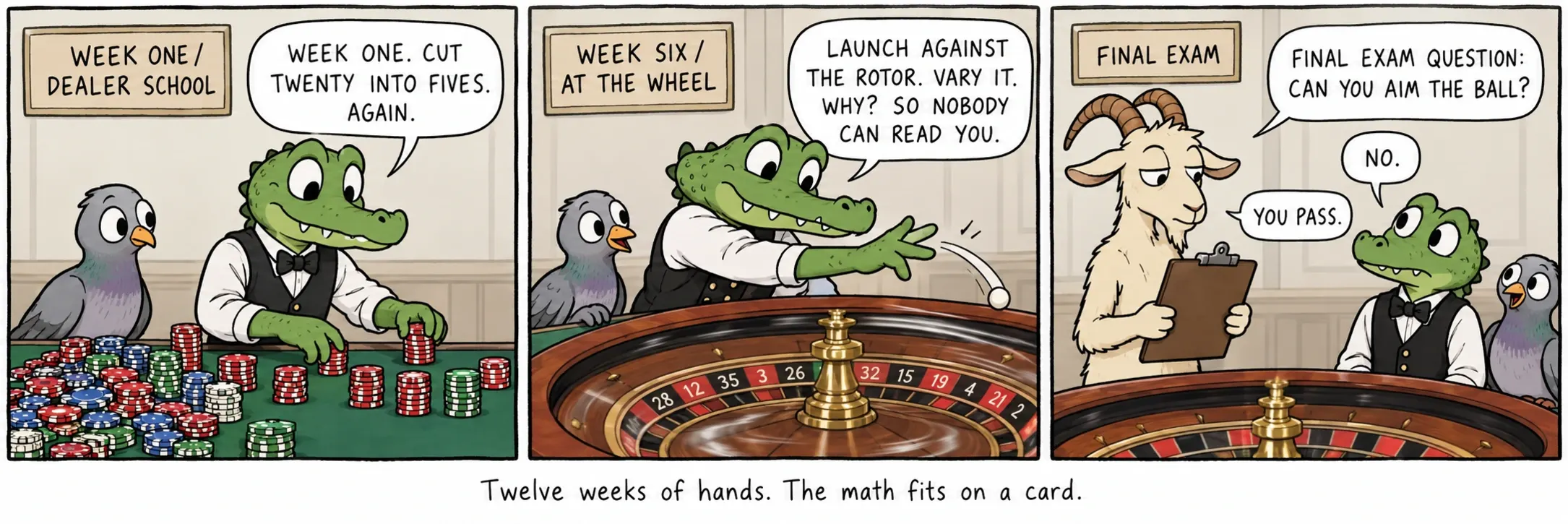 Kaksitoista viikkoa käsiä. Matematiikka mahtuu kortille.